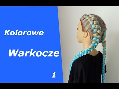 Kolorowe warkocze. Warkocze bokserskie z kanekalonem