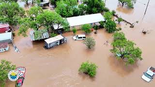 San Angelo police release drone video showcasing flood devastation