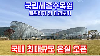국립세종식물원 개원전에 들어가봤습니다. 국립세종수목원 미리보기!! 랜선식물투어!!