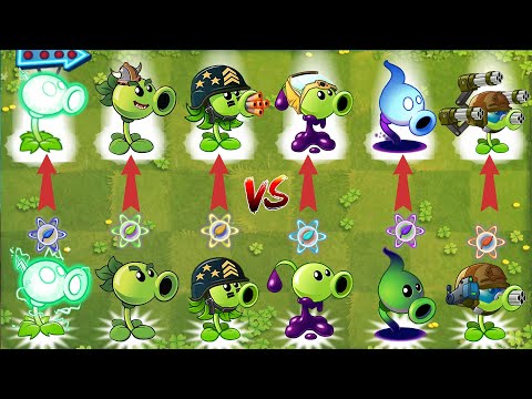 Pvz 2 Challenge - All Peashooters Normal VS Mint - Plant vs Plant - Which Pea Is Best ？