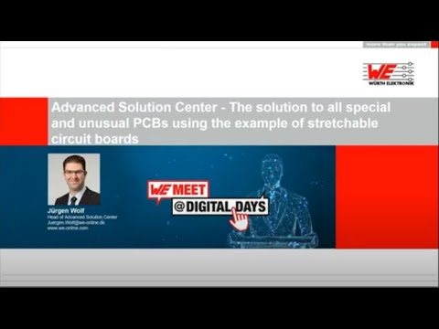 WE meet @ Digital Days 2021: Advanced Solution Center - The solution to all special and unusual PCBs