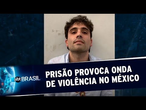 Prisão do filho de 'El Chapo' provoca onda de violência no México | SBT Brasil (18/10/19)
