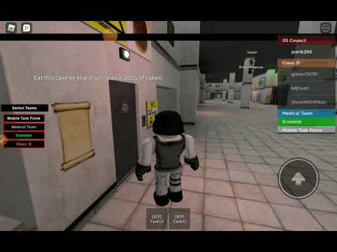 Scp containment breach😱😱) Roblox