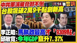 中共軍演台股卻飆2萬9千點！有人嚇到跪地
