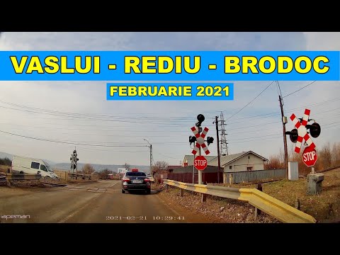 Drumul Vaslui - Rediu - Brodoc febr. 2021 video mp4