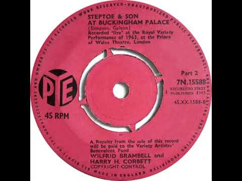 UK New Entry 1963 (259) Wilfrid Brambell & Harry H. Corbett - Steptoe And Son At Buckingham Palace
