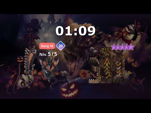 [MH Now] Brute Tigrex 10☆ SnS solo in 1min09