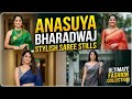 Anasuya Bharadwaj Stylish Saree Stills