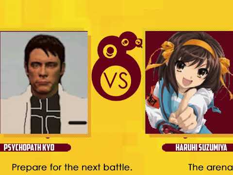 (M.U.G.E.N Single) Psychopath Kyo VS Haruhi