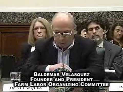 Guest Worker Hearing: Baldemar Velasquez