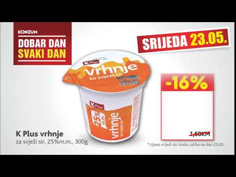 Cijena dana u Konzumu! 23.05.2018.