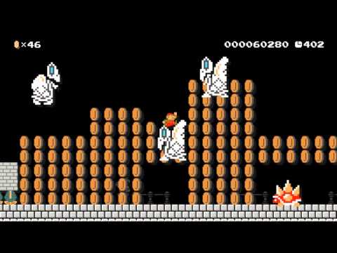 Mega Mushroom Castle by Kevin - Super Mario Maker - No Commentary 1AE