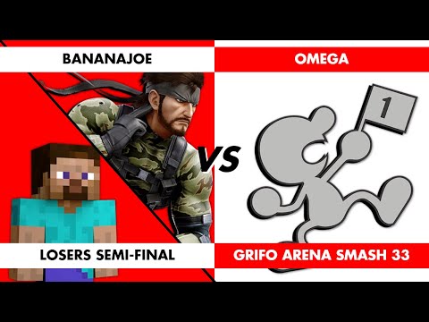 GAS33 Bananajoe (Snake, Steve) VS Omega (Mr Game and Watch) - Losers Semi-Final