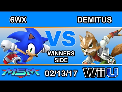 MSM 85 - Circa | 6WX (Sonic) Vs. E2C | Demitus (Fox) Winners Side - Smash Wii U