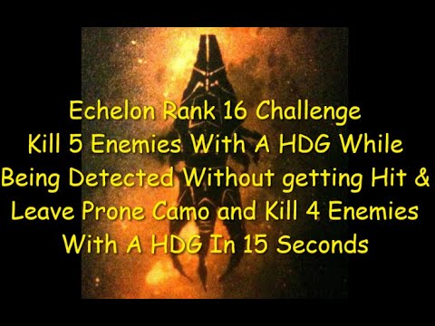 Ghost Recon Breakpoint Echelon Rank 16 Both HDG Challenges 5 Kills Without Getting Hit & Prone Camo