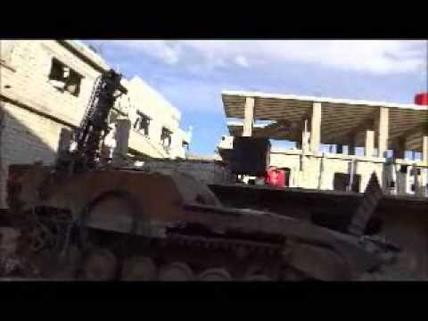 جولة ميدانية لكتيبة الثأر الأموي في حاجز الكورنيش في مدينة الزبداني في ريف دمشق