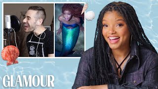 Halle Bailey Watches 'The Little Mermaid' Fan Covers on YouTube | Glamour