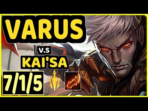 SEDRION (VARUS) vs KAI'SA - 7/1/5 KDA BOTTOM ADC GAMEPLAY - EUW Ranked GRANDMASTER