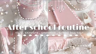 REALISTIC after school night routine✧˖°. productive, bag tour, self care, night time routine