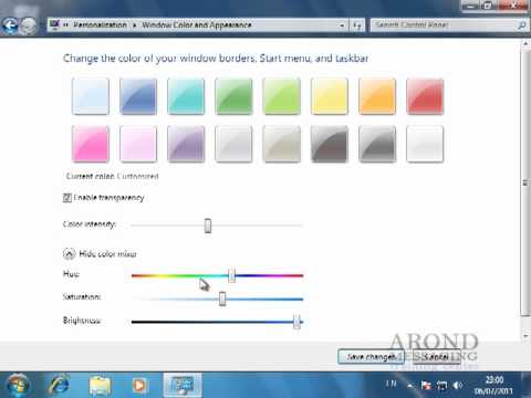 Using Windows 7 - Change the Windows 7 Color Scheme