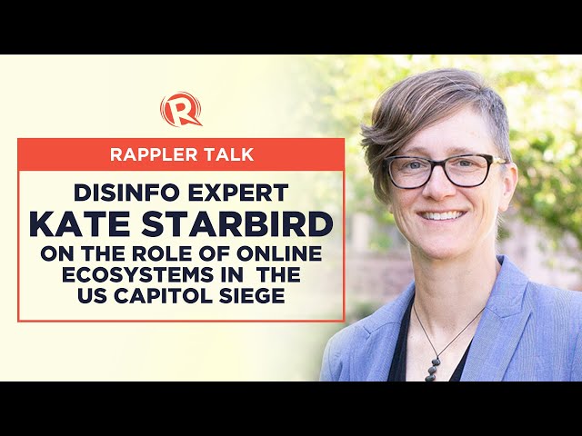 Disinfo expert Kate Starbird on role of online ecosystems in US Capitol siege