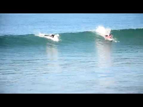 Fun waves and surf at Zuma Beach