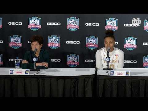 @ndwbb | Post-Game Press Conference vs. Pittsburgh, ACC First Round (2020)