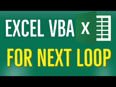 Excel VBA Tutorial for Beginners 38 -  MS Excel VBA Loops: For Next