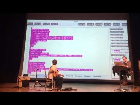 Sam Aaron and Ben Smith Sonic Pi Jam