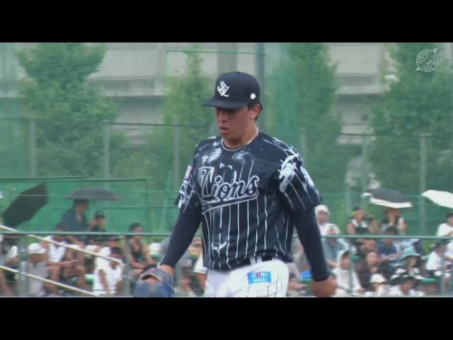 【ファーム】ズバっと決めた!! ライオンズ・杉山遙希 この回2奪三振の好投を見せる!! 2024年8月8日 千葉ロッテマリーンズ 対 埼玉西武ライオンズ