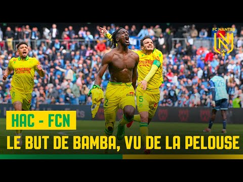 HAC - FCN : le but de Kader Bamba vu de la pelouse