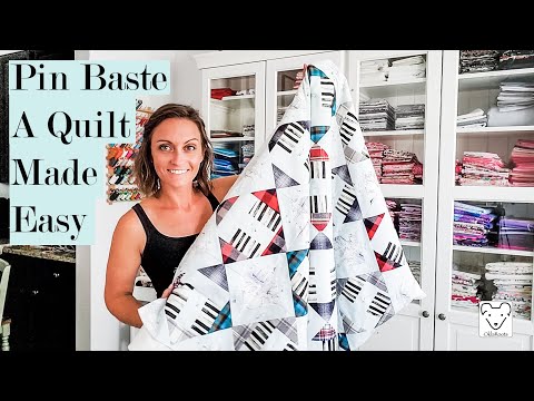How To Pin Baste Your Quilt Sandwich