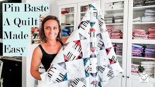 How To Pin Baste Your Quilt Sandwich