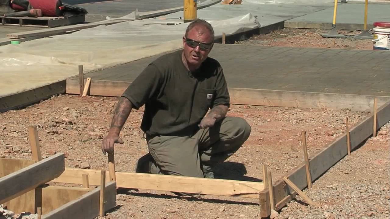 Concrete Forms - Forming Concrete with Wood Forms