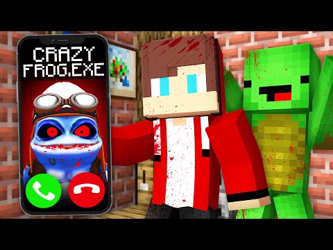 Why CRAZY FROG.EXE Called JJ and Mikey at Night in Minecraft? - Maizen
