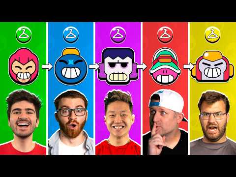 RARITY GUN GAME, BUT RANDOM WHEEL CHOOSES OUR BRAWLERS!