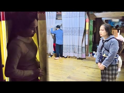 The single mother came to confront the landlady, but the landlady quickly fled