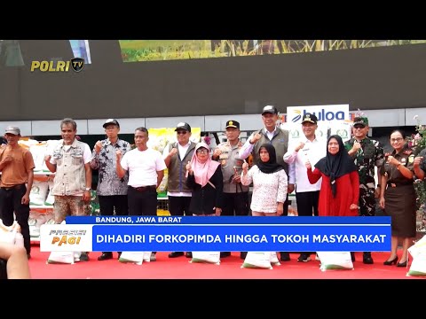 KAPOLDA JABAR HADIRI PENYERAHAN BANTUAN KETAHANAN PANGAN DARI MENHAN DAN PANGLIMA TNI