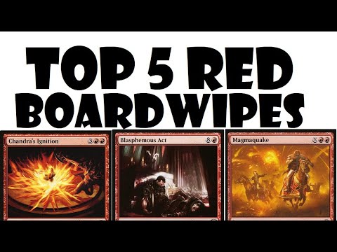 5 Red Boardwipes for Commander