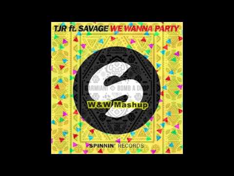 TJR fea. Savage vs Garmiani - Wanna Party vs Bomb A Drop (W&W Mashup)