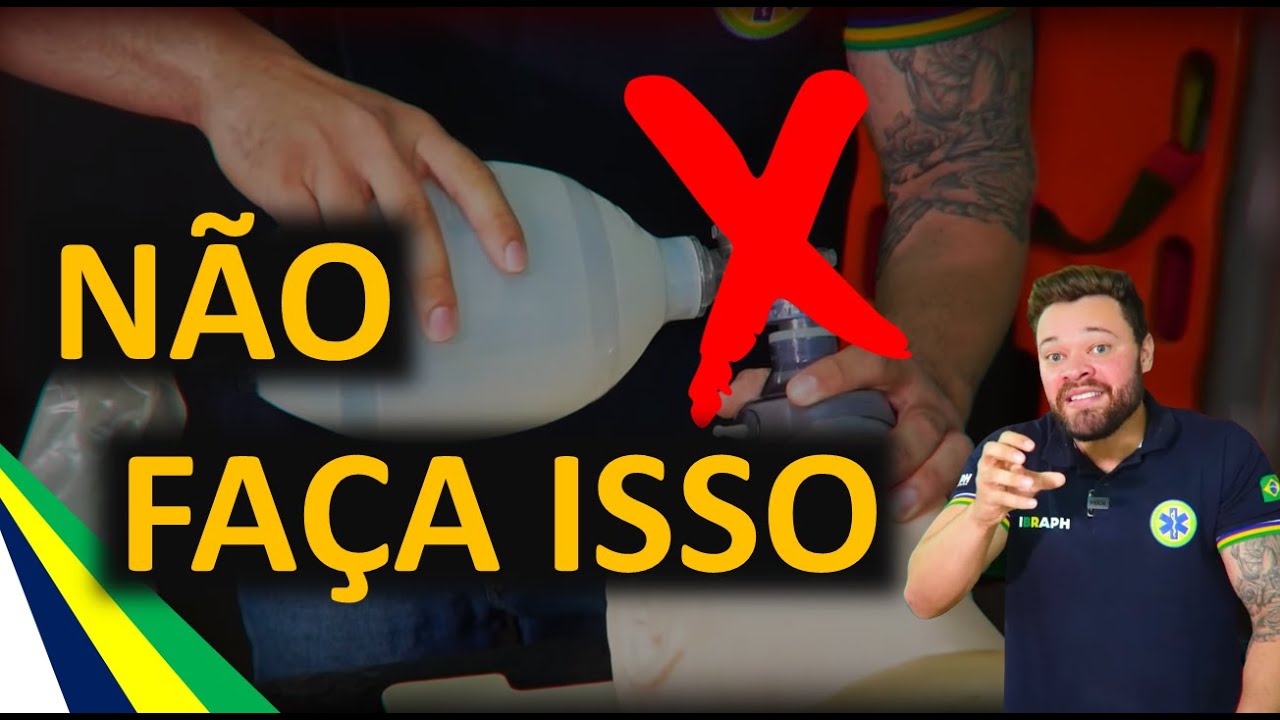 Pode-se usar o BVM (AMBU) para oxigenar o paciente? | Bolsa Válvula Máscara
