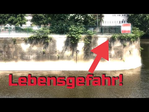 Wer hier in die Weser fällt ist in großer Lebensgefahr