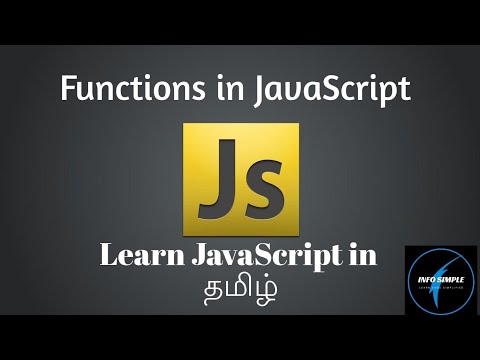 Functions In Javascript Javascript Tutorial In Tamil Info Simple