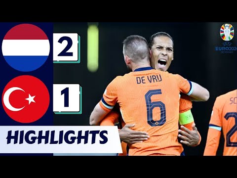 Netherlands 2-1 Turkey EURO 2024 Highlights | Akaydin goal & De Vrij Goal 🇹🇷🔥 EURO 2024 HIGHLIGHTS |