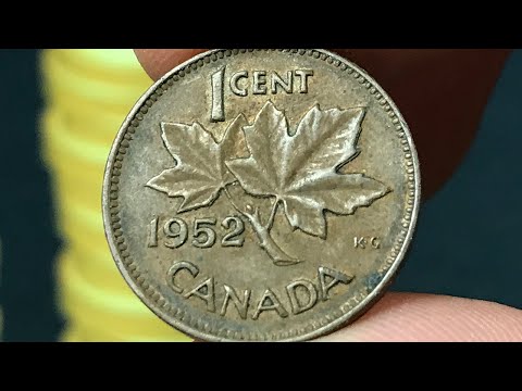 1952 Canada 1 Cent Coin • Values, Information, Mintage, History, and More