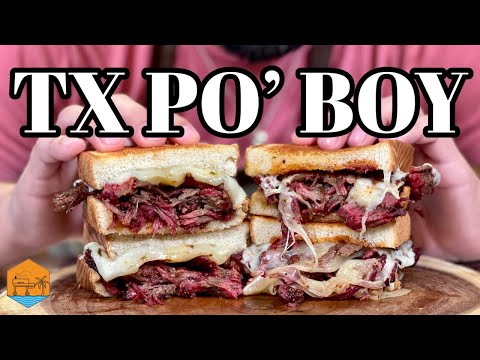 The MOST DELICIOUS Smoked Texas Po' Boy EVER!