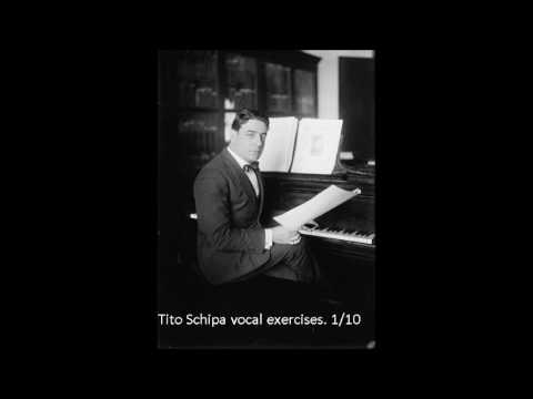 Tito Schipa vocal exercises 1