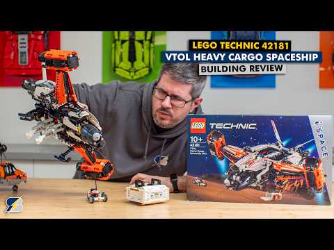 The most swooshable LEGO Technic set - 42181 VTOL Heavy Cargo Spaceship detailed building review
