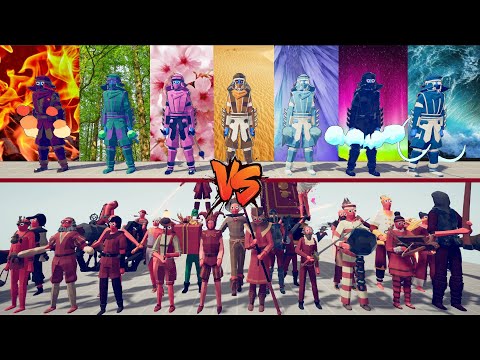 ELEMENT SENSEI VS  SECRET FACTION | Totally Accurate Battle Simulator TABS