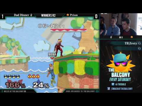 Melee @ the Balcony 86 - Winners R2 ft. Dad Dinner (Falcon) VS Prism (Sheik)